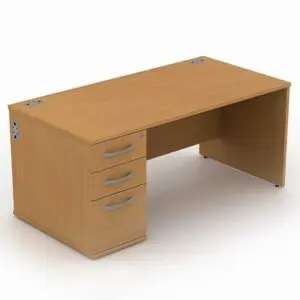 Sirius Panel End Straight Combination Desk & Pedestal
