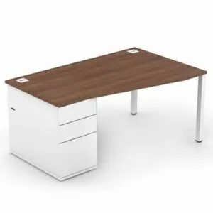 Pure Wave Combination Desk & Pedestal