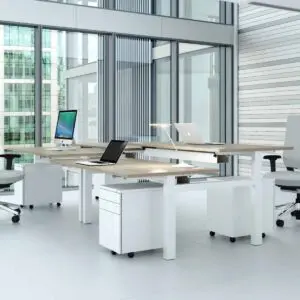 Progress Lite Height Adjustable Sit/Stand Double Bench