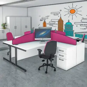 SCSPW16X Imperial sirius combination radial desk and pedestal