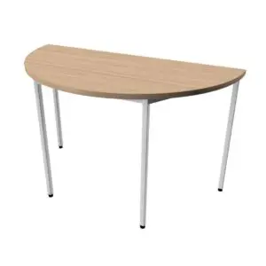 Continuous Steel Frame Semi-Circular Table