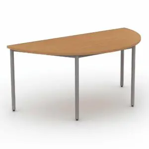 Heavy Duty Steel Frame Semi-Circular Table - 1200mm