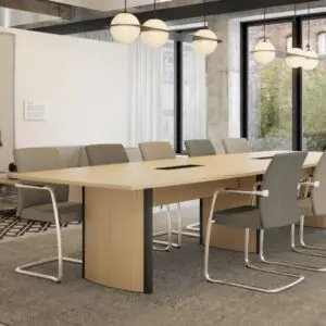 Aerofoil Boat Shaped Table - Veneer