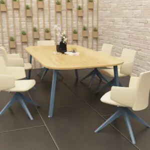 Linnea Boardroom table with rounded corners