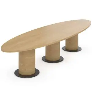 Hyform Oval Shaped Table - Drum Base