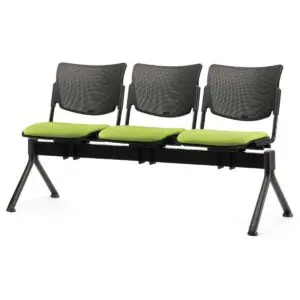 Mia Beam - Upholstered Seat Plastic Back