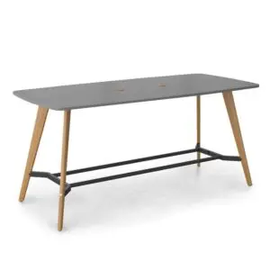 LPS2411-WP Evolve boatshaped poseur table