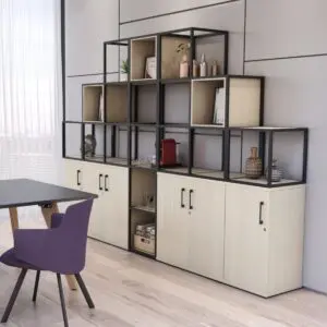 Matrix storage cupboard grid