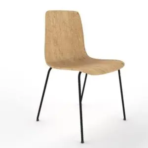 Almond canteen chair