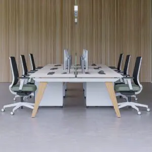 Evolution Bench - Oak or RAL Leg - Fixed Tops