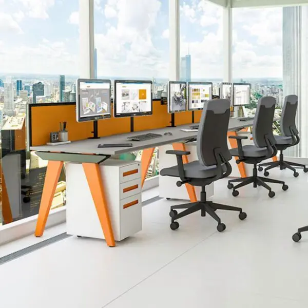Evolution single bench desks