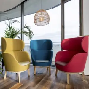 Dixi High Tub Chair - Wooden
