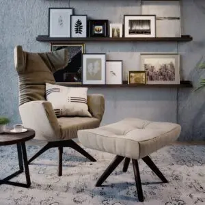 Regent Wooden Base Armchair