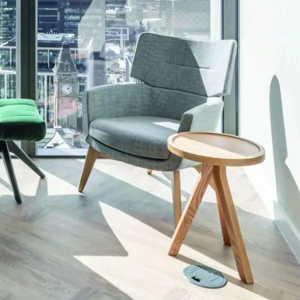 Kala high back wooden frame chair