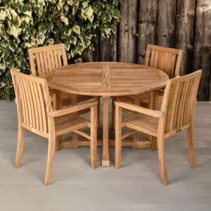 Teak Outdoor Round Dining Table