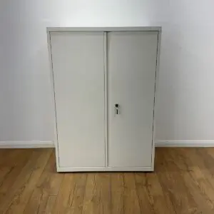 White Metal 1150mm Cupboard <br> U-C-11-WH-08