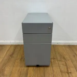 Silver Three Drawer Pedestal <br> U-PS-M-SI-03