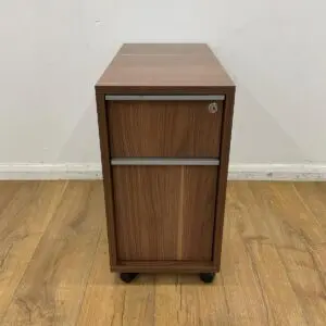 Walnut Slimline Pedestal <br> U-PS-M-W-05