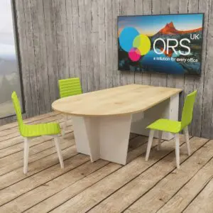 Bulb Shaped AV Table Panel End Base