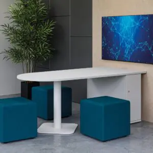 Pear Shaped AV Table Pillar Base