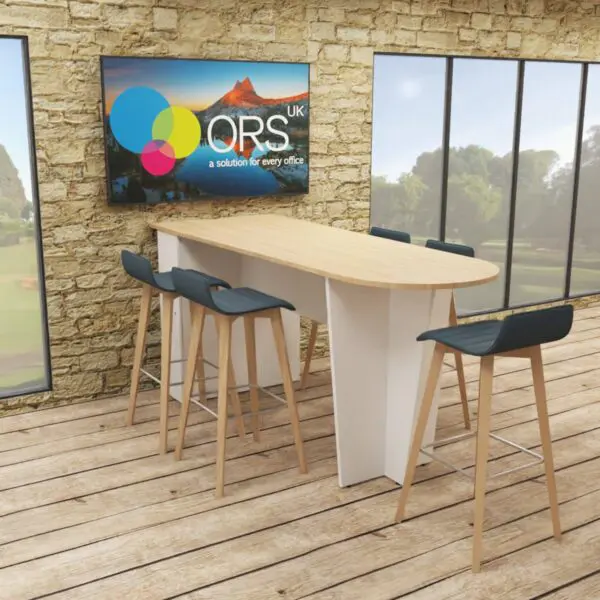 Pear Shaped AV Table Panel End Base