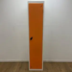 Orange Single Door Locker <br> U-LS-1D-OR-01