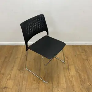 Orangebox black canteen chair