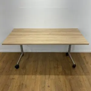 Natural Walnut 1600mm Flip Top Table <br> U-FT-16-O-03