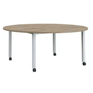 Circular mobile multipurpose table