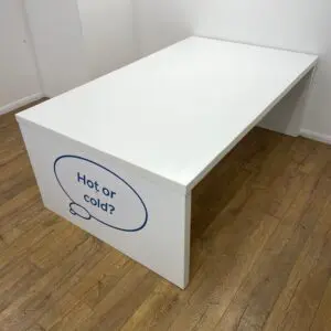 white table