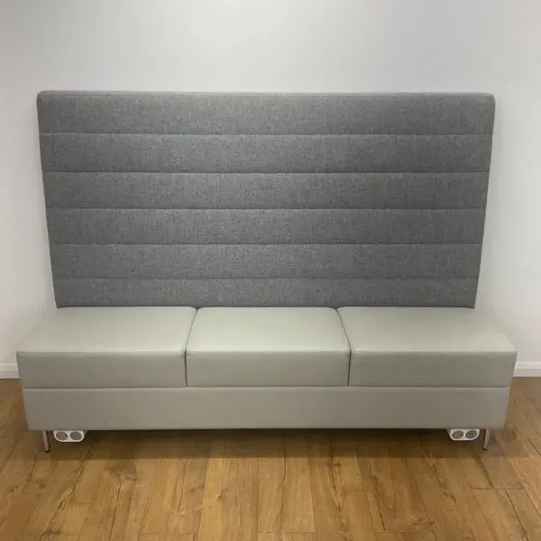 grey power socket sofa