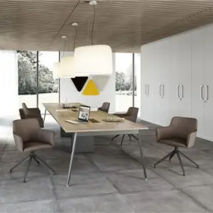 3200mm oak melamine boardroom table
