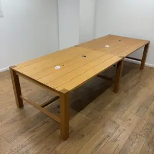 Oak 3040mm Breakout Table <br> U-CT-30-O-01