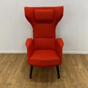 allermuir tarry red wing back armchair