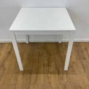 White IKEA 750mm Square Table <br> U-SQ-7-WH-06
