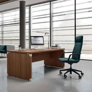 X Time Work Bow Front Panel End Straight Desk
