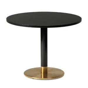 cava table with gold base