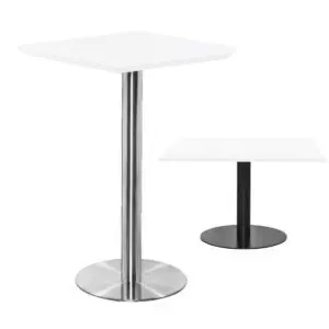 athena square poseur and dining height tables
