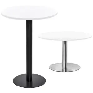 Circular dining and poseur hight cafe tables
