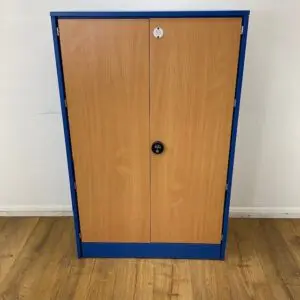 Beech And Blue 1250mm Cupboard <br> U-C-12-B-01