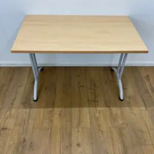 Light Beech 1150mm Folding Table <br> U-FT-11-BE-01