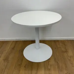 White 800mm Round Table <br> U-R-8-WH-20
