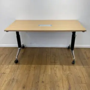 Oak 1400mm Fliptop Table <br> U-FT-14-O-04