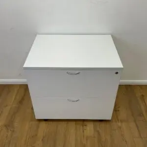White 2 Drawer Lateral Filer U-LF-2D-WH-03