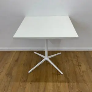 White Allermuir 750mm Square Table <br> U-SQ-7-WH-09