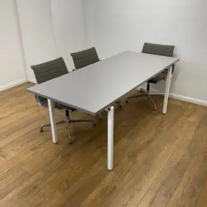 Silver/Grey 1800mm Boardroom Table <br> U-MB-18-SI-01