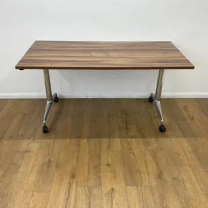 Orangebox Walnut 1500mm Flip Top Table <br> U-FT-15-W-02
