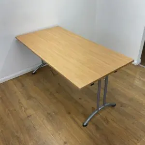 Oak 1600mm Folding Leg Table <br> U-FT-16-O-12
