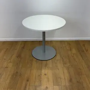 White 800mm Round Table <br> U-R-8-WH-24