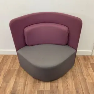 Boss Shuffle Purple & Grey Modular Seating <br> U-RCH-B-PU-04